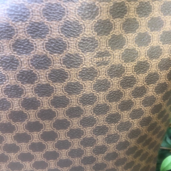 Celine Vintage Authentic Macadam Circle Handbag Tote - Picture 4 of 10